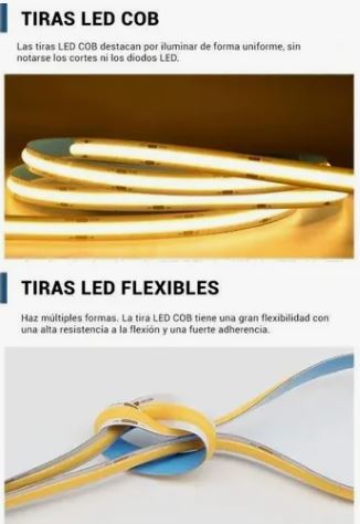 Tira Led Cob 12v Calido