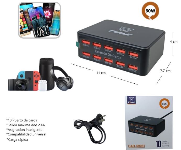 Estacion De carga 60w